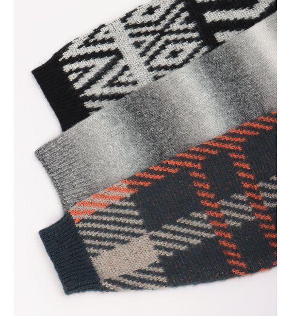 VENCE share style「総柄ニットVカーディガン」|カーディガン|