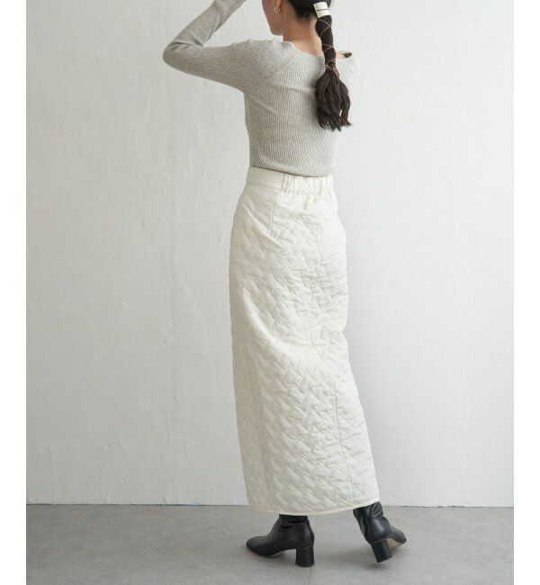 VENCE share style「ハートキルトダブルジップタイトスカート」|スカート|