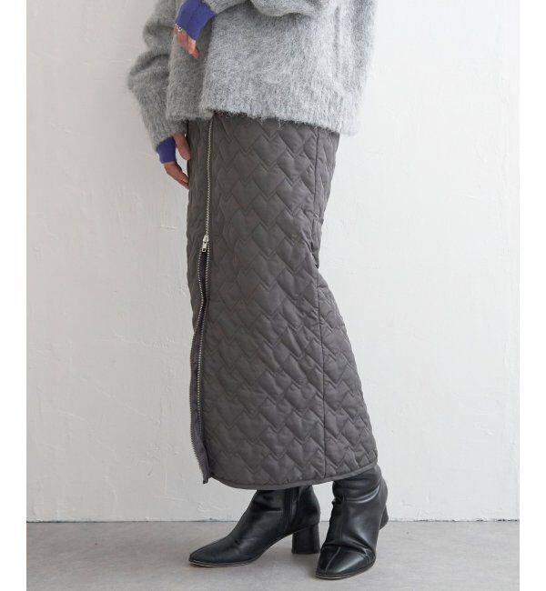 VENCE share style「ハートキルトダブルジップタイトスカート」|スカート|