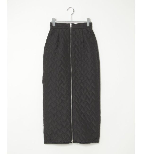 VENCE share style「ハートキルトダブルジップタイトスカート」|スカート|