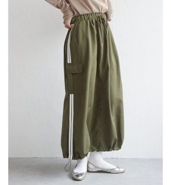 VENCE share style「ポプリンライン入りカーゴスカート」|スカート|