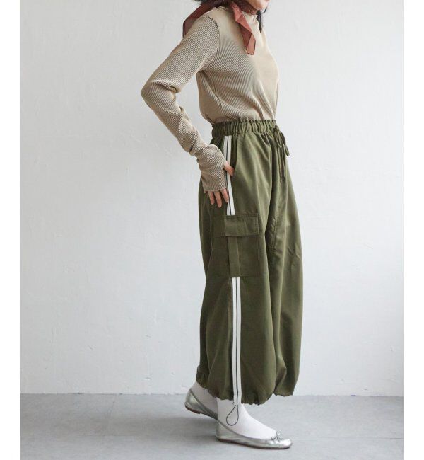 VENCE share style「ポプリンライン入りカーゴスカート」|スカート|