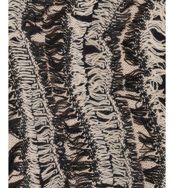 VENCE share style「ミックスフリンジプルオーバー」|ニット・セーター|