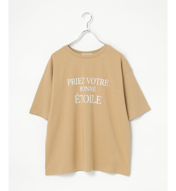 VENCE share style「【接触冷感】USAコットンロゴプリントTシャツ」|Tシャツ・カットソー|