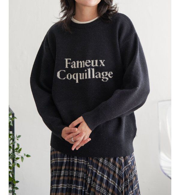 VENCE share style「Fameuxロゴジャガードニット」|ニット・セーター|