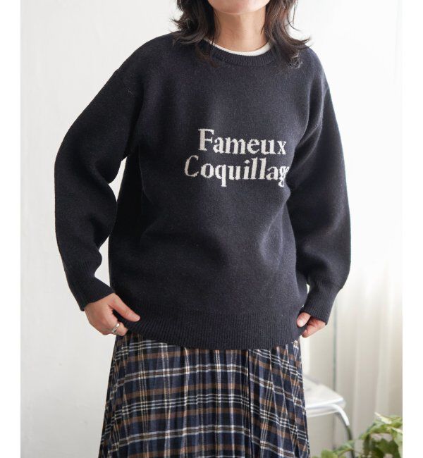 VENCE share style「Fameuxロゴジャガードニット」|ニット・セーター|