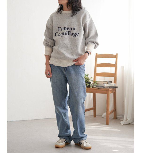 VENCE share style「Fameuxロゴジャガードニット」|ニット・セーター|