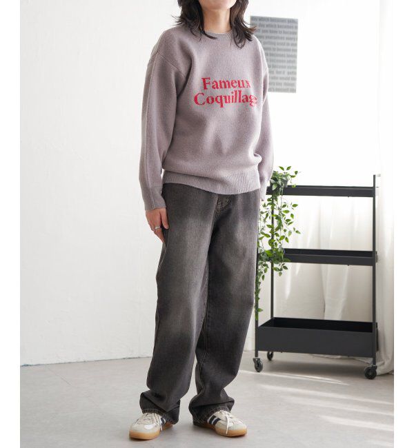 VENCE share style「Fameuxロゴジャガードニット」|ニット・セーター|