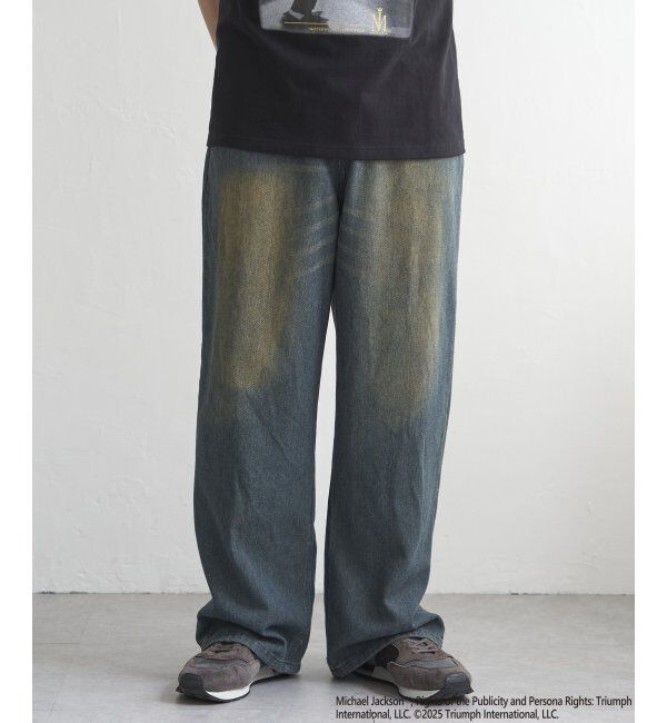 VENCE share style「デニムバギーパンツ」|デニム|