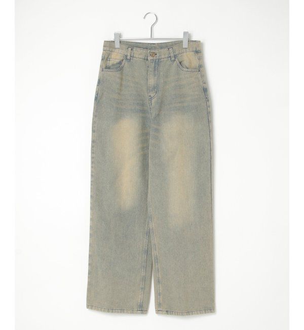 VENCE share style「デニムバギーパンツ」|デニム|