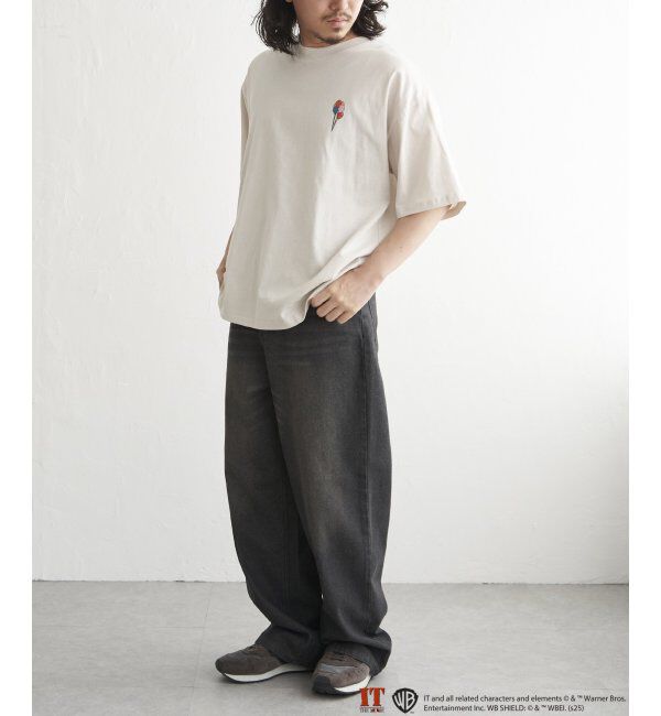 VENCE share style「デニムバギーパンツ」|デニム|