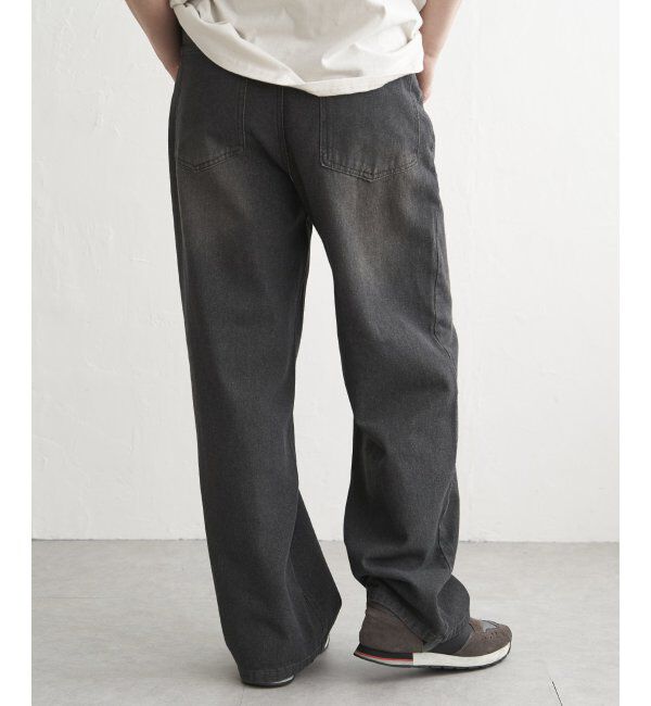 VENCE share style「デニムバギーパンツ」|デニム|