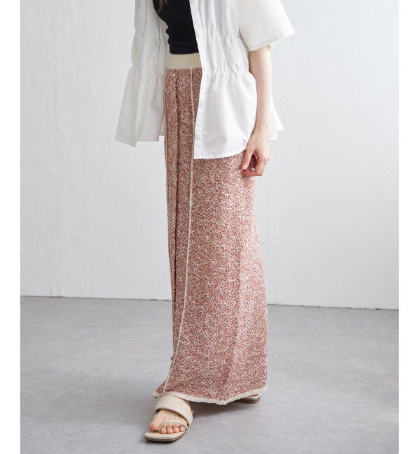 VENCE share style「2WAYミックスニットスカート」|スカート|