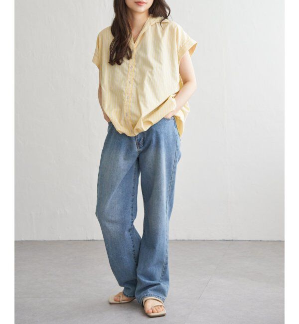 VENCE share style「タケノコタックストライプシャツ」|シャツ・ブラウス|