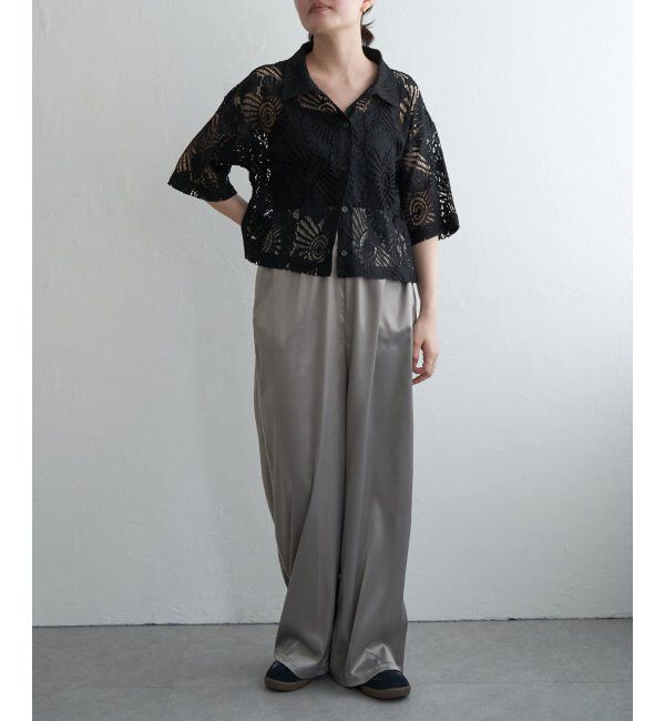 VENCE share style「レースショートシャツ」|シャツ・ブラウス|