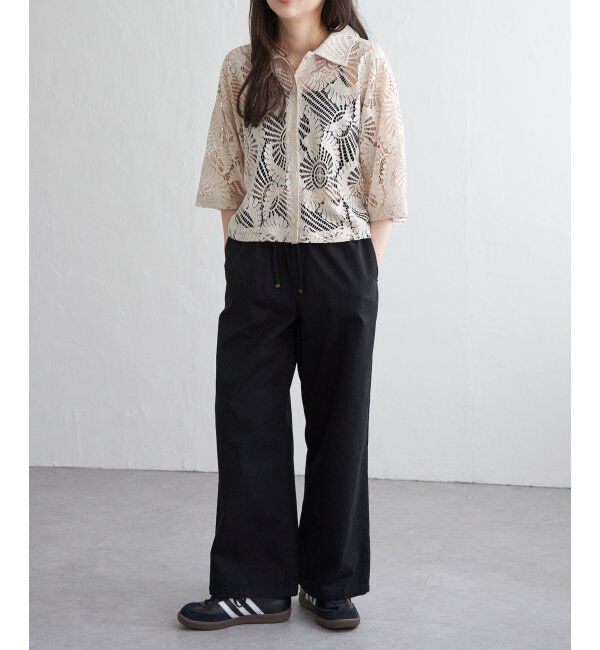 VENCE share style「レースショートシャツ」|シャツ・ブラウス|