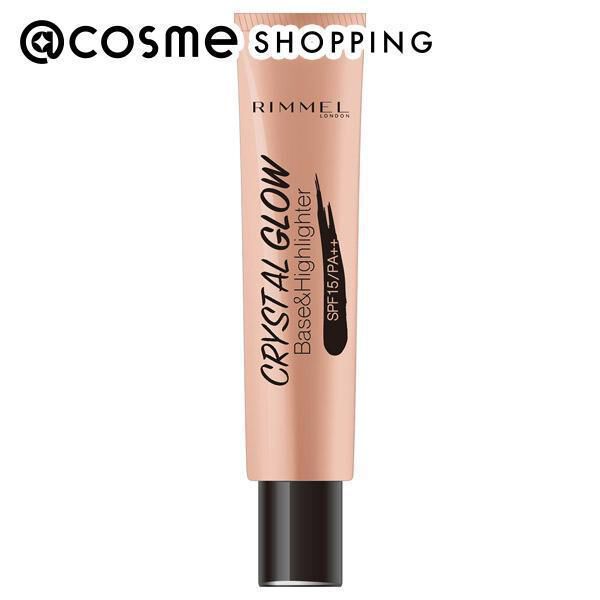  「リンメル クリスタル グロウ ベース & ハイライター 004 本体 (18g)」|化粧下地|その他