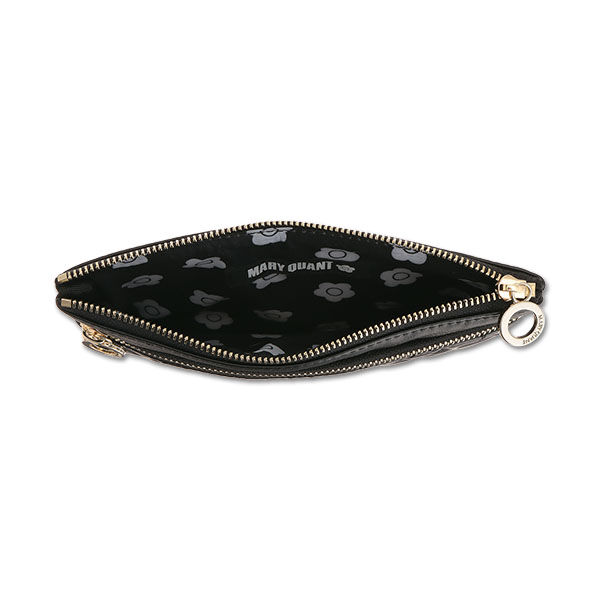 MARY QUANT「キルトフォームデイジー 2ファスナーポーチ」|ポーチ|