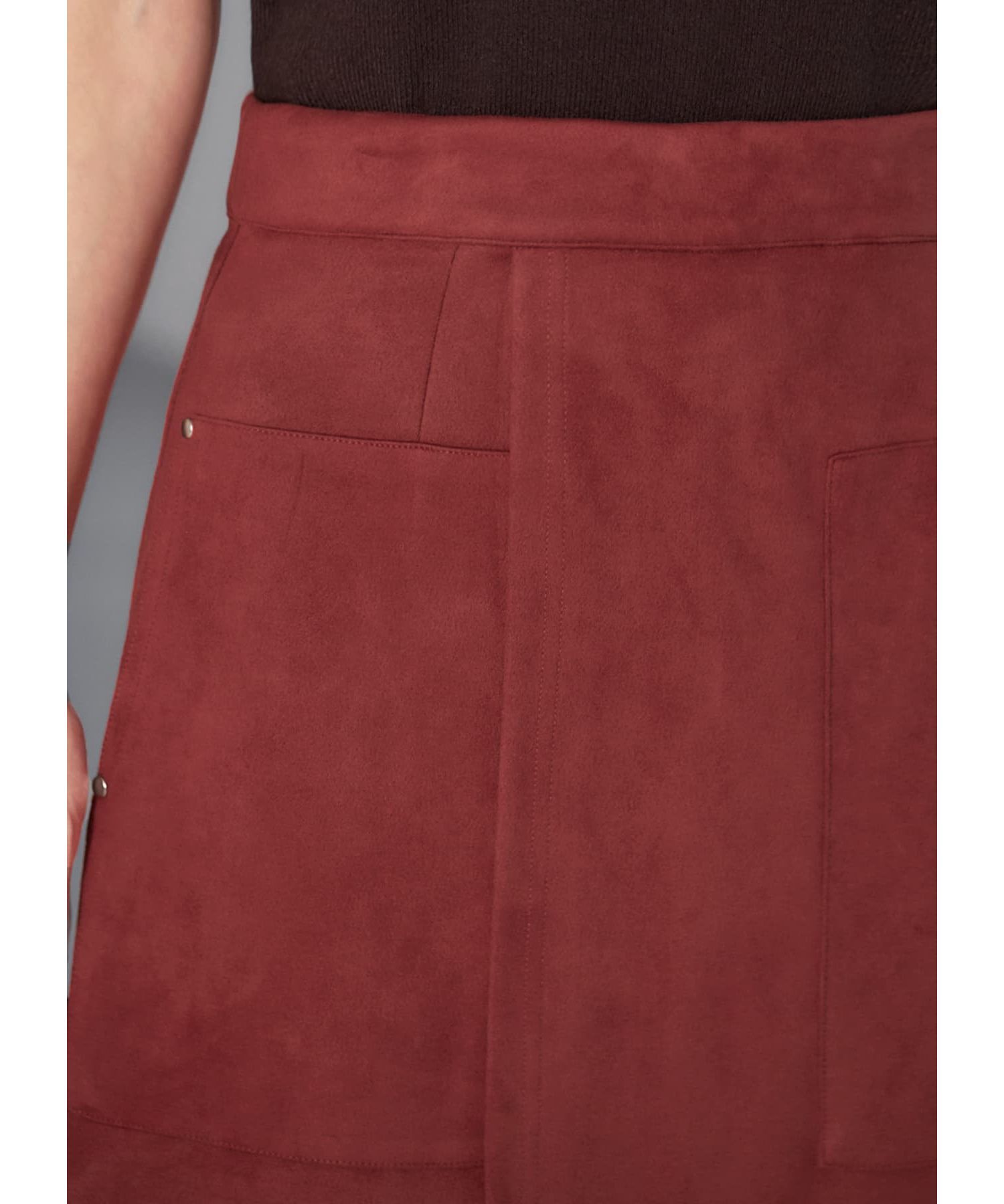 STYLE DELI「スエード調ポケットラップスカート」|スカート|