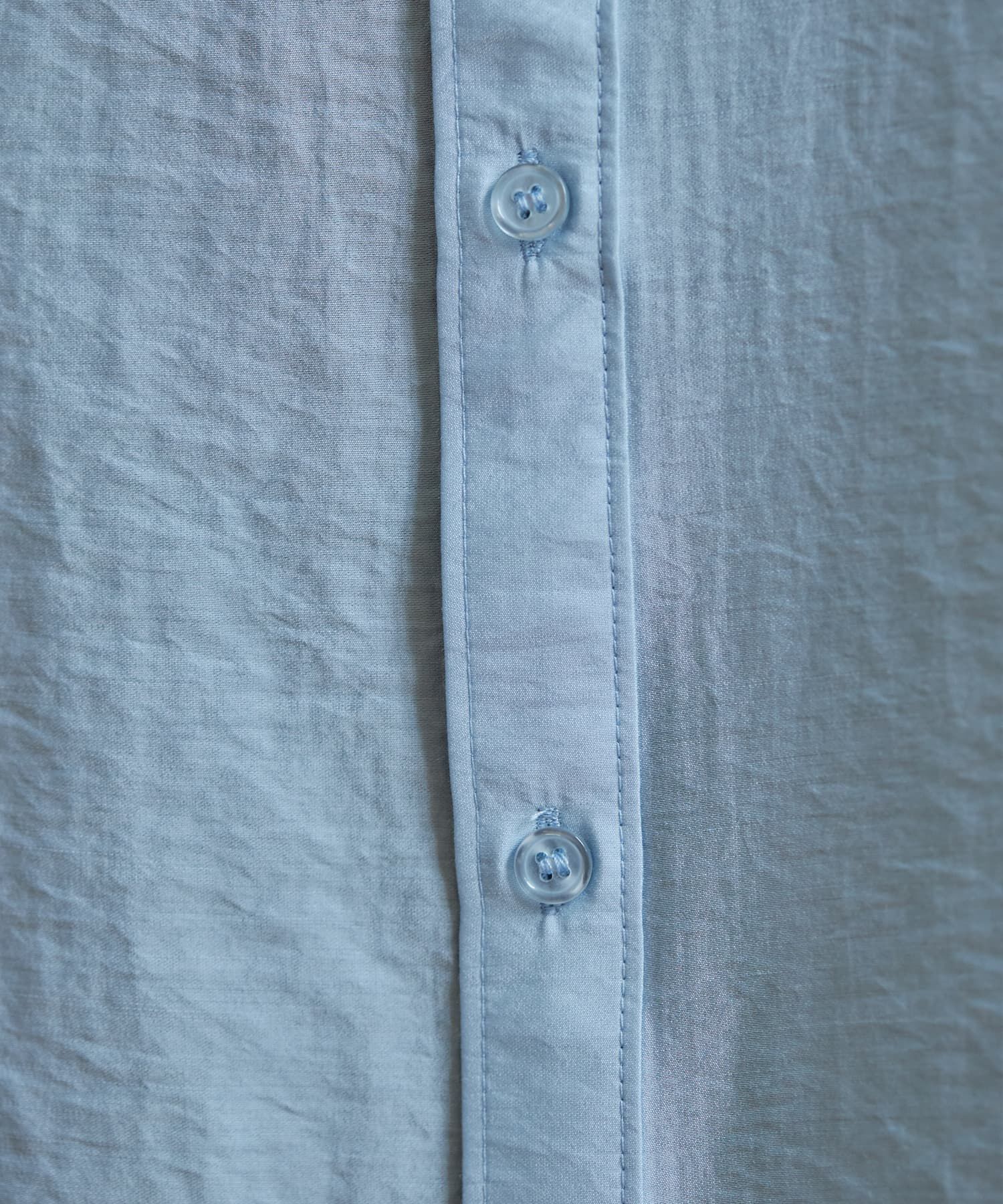 STYLE DELI「微シアー＆微光沢シワ加工シャツワンピース」|ワンピース|