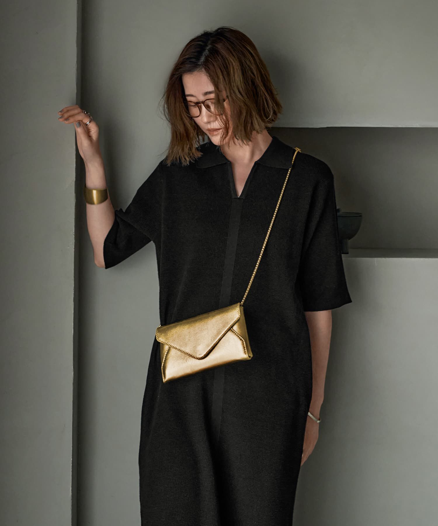 STYLE DELI「Softy Cotton／ワッフル編みスキッパーワンピース」|ワンピース|