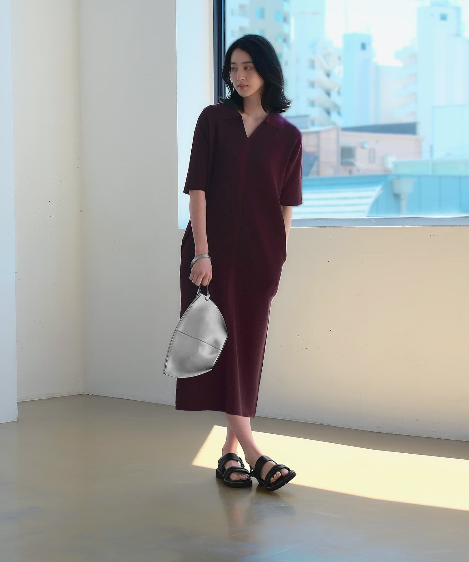 STYLE DELI「Softy Cotton／ワッフル編みスキッパーワンピース」|ワンピース|