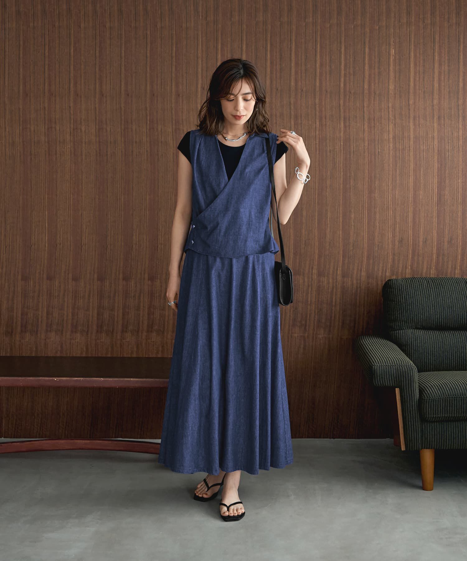 STYLE DELI「【セット対応】サマーデニムベスト」|ベスト・ジレ|