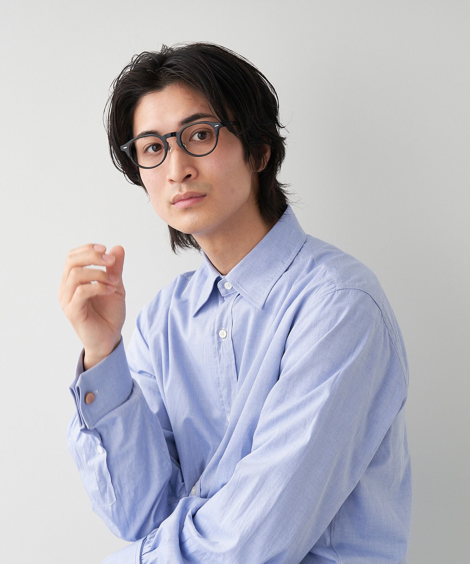  「ボストン型 メガネ｜クラウンパント｜クリアフレーム｜Zoff CLASSIC TREND ゾフ レンズ交換券付き」|メガネ|