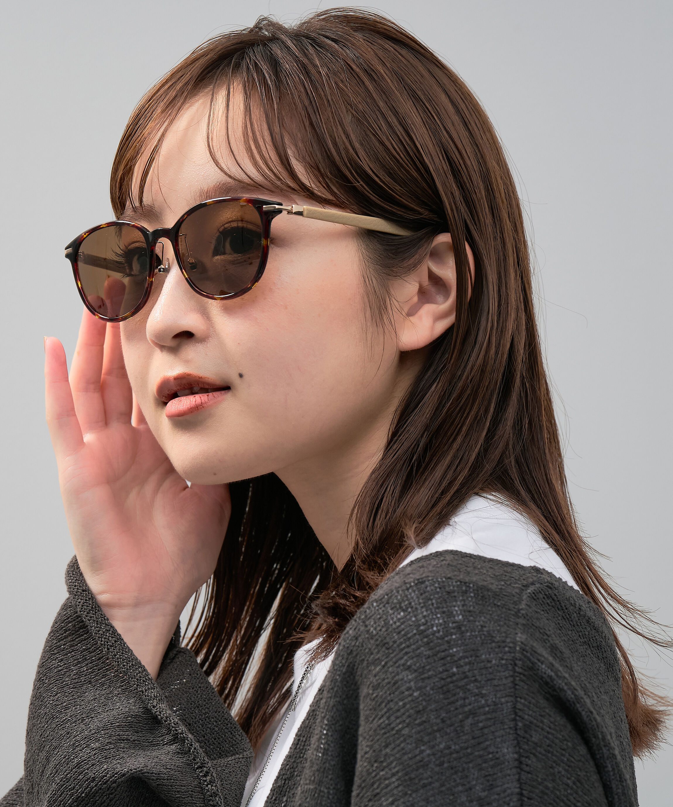  「SUNCUTGlasses/UV100%CUT ボストン型 サングラス | カラーレンズ｜紫外線対策 UVカット」|サングラス|ブラウン系その他1
