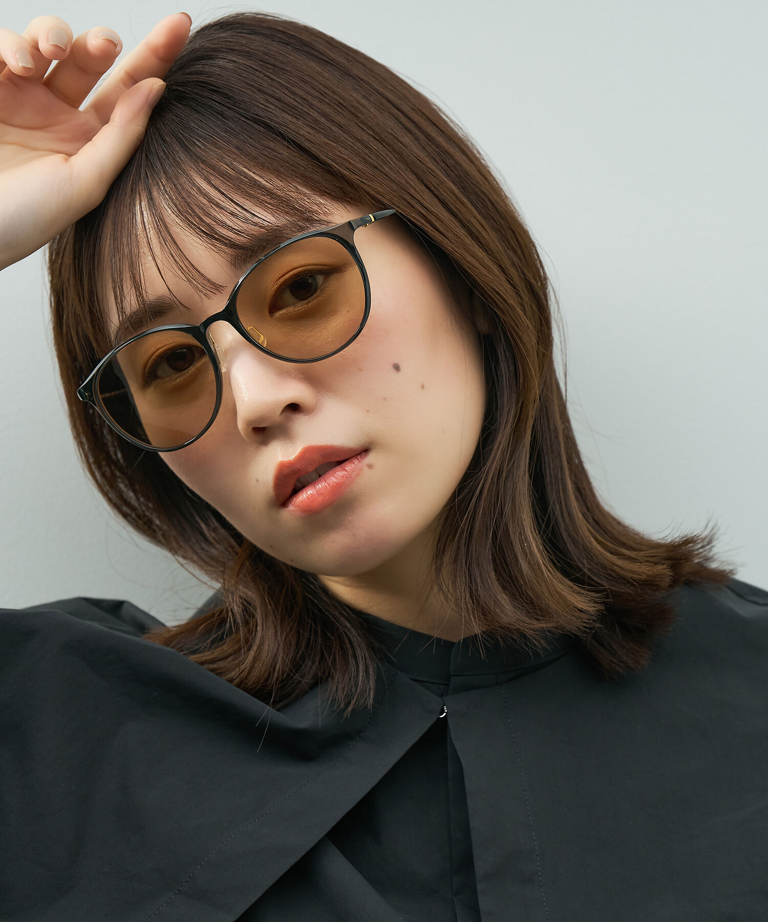  「SUNCUTGlasses/UV100%CUT ボストン型  軽量 ズレ落ち防止 サングラス｜Zoff SMART Skinny」|サングラス|