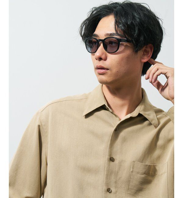  「ウェリントン型 花粉/飛沫対策 サングラス  (Zoff PROTECT 2WAY)  花粉メガネ メガネ 紫外線防止 UVカット」|サングラス|