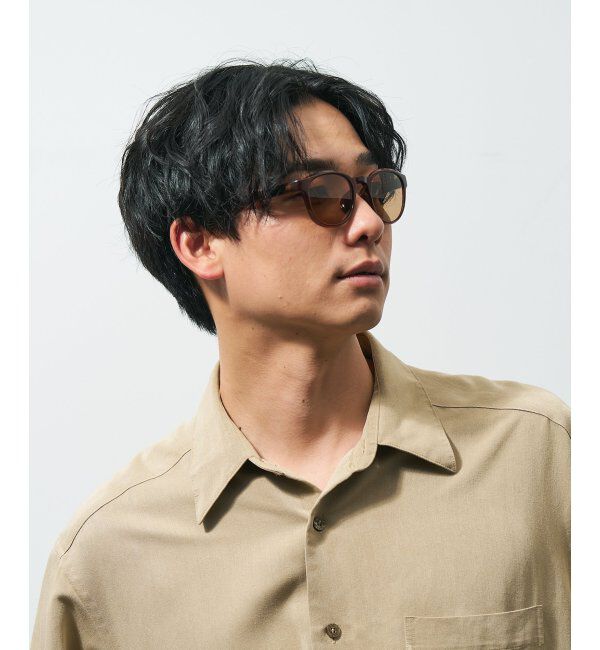  「ウェリントン型 花粉/飛沫対策 サングラス  (Zoff PROTECT 2WAY)  花粉メガネ メガネ 紫外線防止 UVカット」|サングラス|