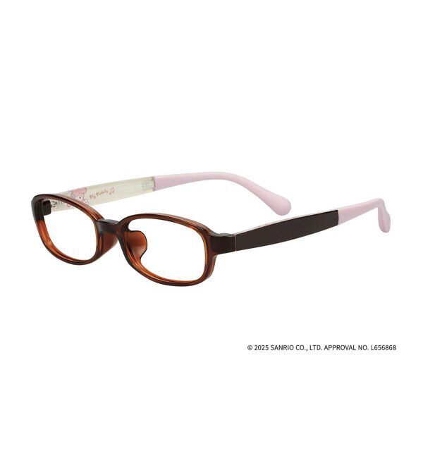  「[マイメロディ モデル]型 メガネ サンリオ キッズ 子供用 眼鏡 Sanrio Characters  レンズ交換券付」|メガネ|