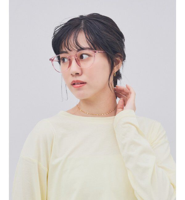  「ボストン型 メガネ｜クリアカラー｜伊達メガネ 度付きメガネ｜ユニセックス  レンズ交換券付」|メガネ|