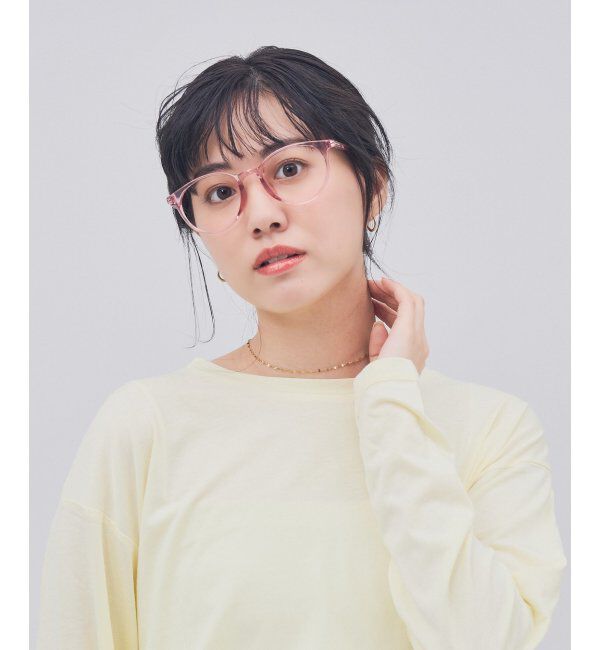  「ボストン型 メガネ｜クリアカラー｜伊達メガネ 度付きメガネ｜ユニセックス  レンズ交換券付」|メガネ|