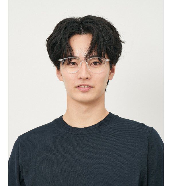  「ボストン型 メガネ｜クリアカラー｜伊達メガネ 度付きメガネ｜ユニセックス  レンズ交換券付」|メガネ|