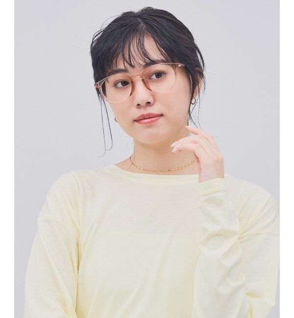  「ボストン型 メガネ｜クリアカラー｜伊達メガネ 度付きメガネ｜ユニセックス  レンズ交換券付」|メガネ|