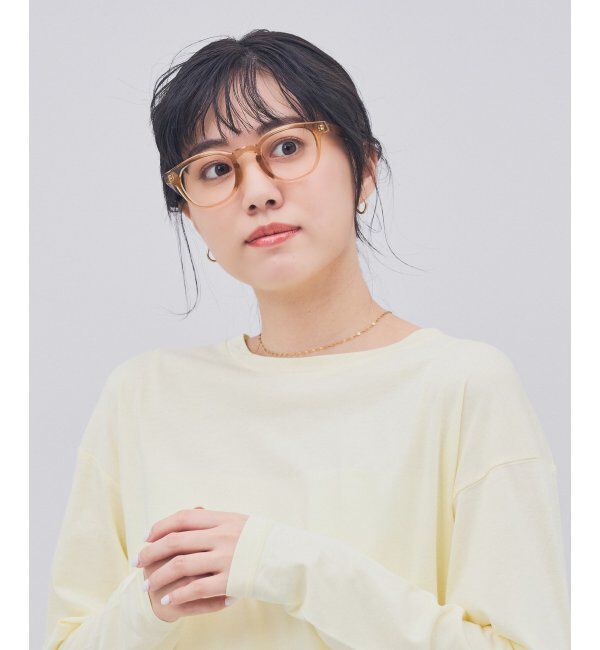  「ウェリントン型 メガネ｜クリアカラー｜伊達メガネ 度付きメガネ｜ユニセックス  レンズ交換券付」|メガネ|