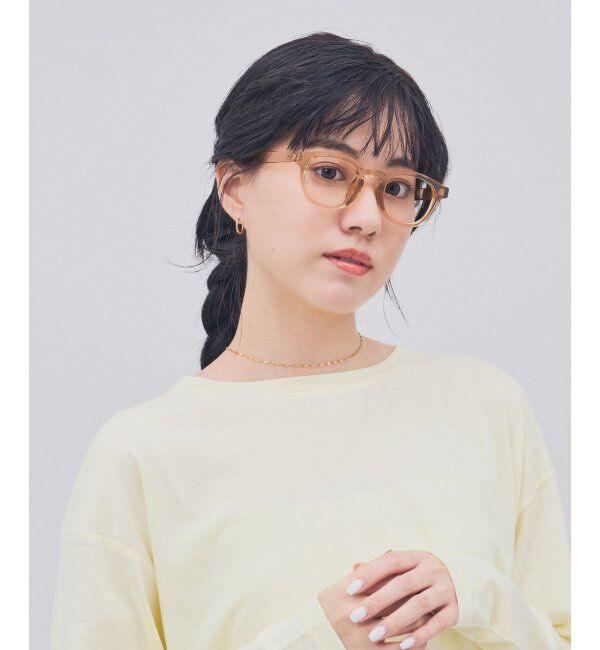  「ウェリントン型 メガネ｜クリアカラー｜伊達メガネ 度付きメガネ｜ユニセックス  レンズ交換券付」|メガネ|