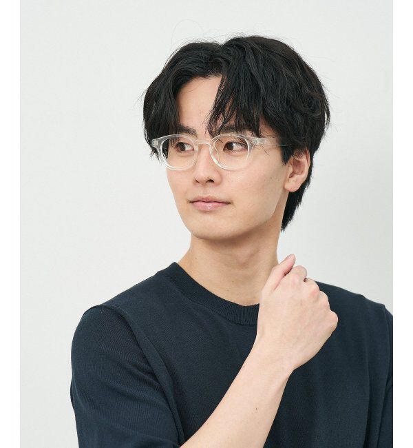  「ウェリントン型 メガネ｜クリアカラー｜伊達メガネ 度付きメガネ｜ユニセックス  レンズ交換券付」|メガネ|