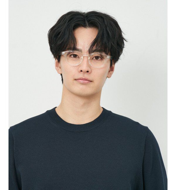  「ウェリントン型 メガネ｜クリアカラー｜伊達メガネ 度付きメガネ｜ユニセックス  レンズ交換券付」|メガネ|