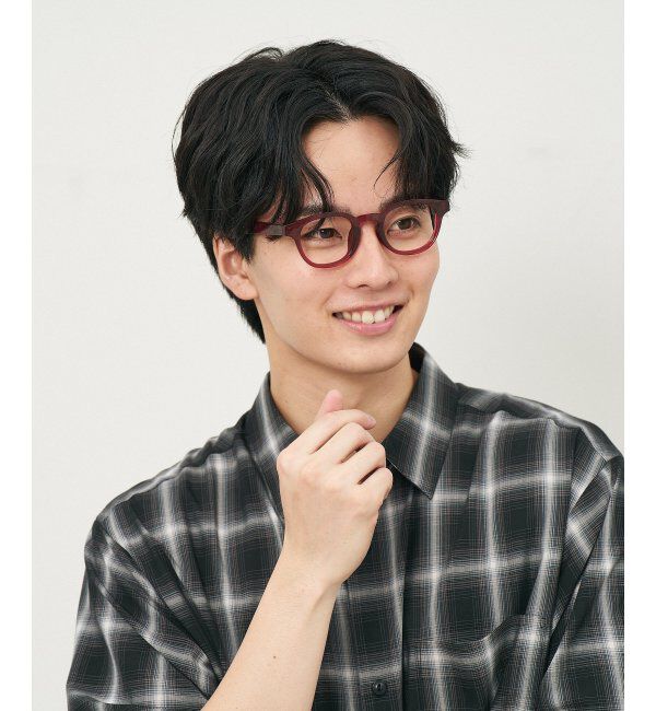  「ウェリントン型 メガネ｜クリアカラー｜伊達メガネ 度付きメガネ｜ユニセックス  レンズ交換券付」|メガネ|