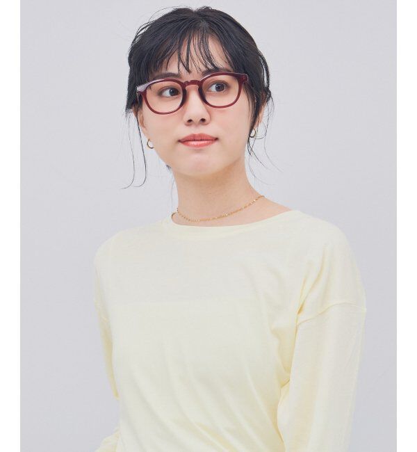  「ウェリントン型 メガネ｜クリアカラー｜伊達メガネ 度付きメガネ｜ユニセックス  レンズ交換券付」|メガネ|