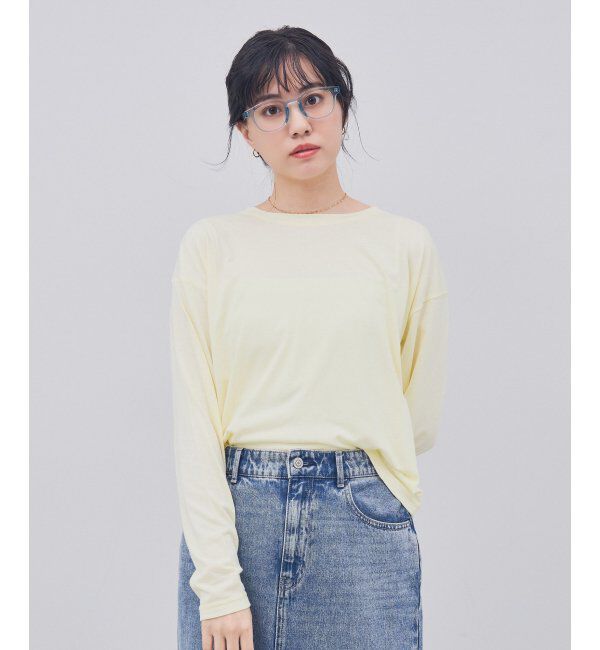  「ウェリントン型 メガネ｜クリアカラー｜伊達メガネ 度付きメガネ｜ユニセックス  レンズ交換券付」|メガネ|薄ブルー