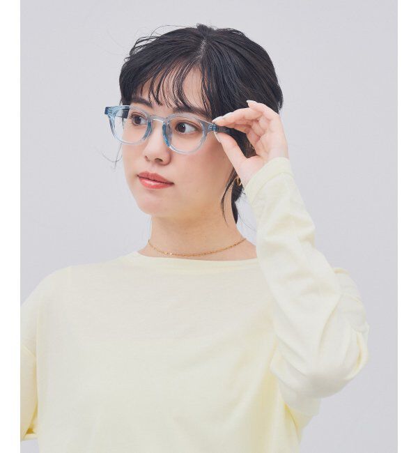  「ウェリントン型 メガネ｜クリアカラー｜伊達メガネ 度付きメガネ｜ユニセックス  レンズ交換券付」|メガネ|