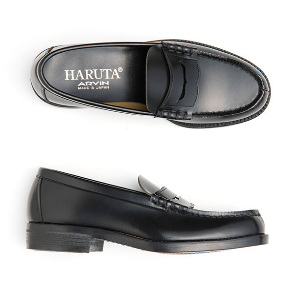 HARUTA「[3E]メンズ合皮コインローファー 6550」|ローファー|