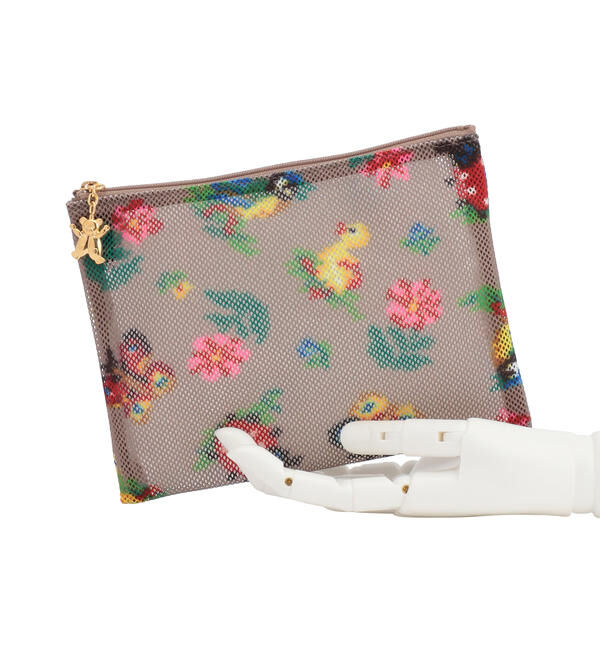 FEILER「ハイジ　メッシュ転写プリントポーチ　HEMP-171021」|ポーチ|