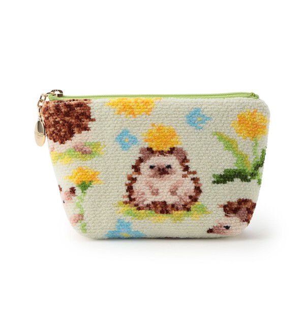 LOVERARY BY FEILER「チクチクハリネズミ　ポーチ　L/CCH-233021」|ポーチ|ペールグリーン