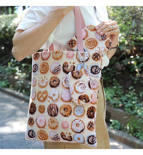 LOVERARY BY FEILER「モグモグドーナツ　キー&カードポーチ　L/MOG-243167」|キーケース|