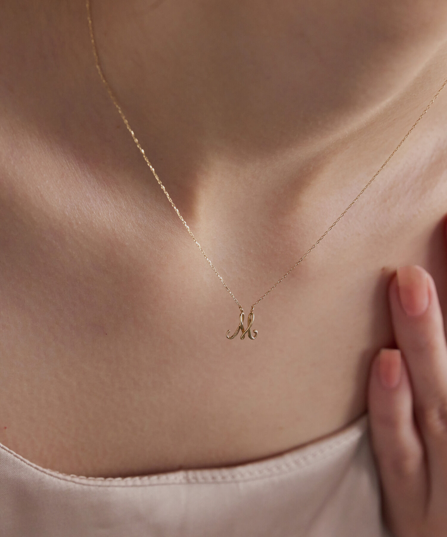 JUPITER「【K10】イニシャルネックレス」|ネックレス|